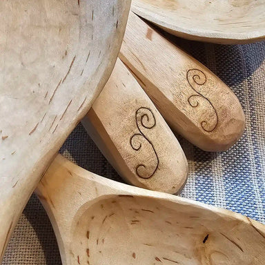 Handmade Birch Wood Serving Spoon (Large) - Na'vi Organics