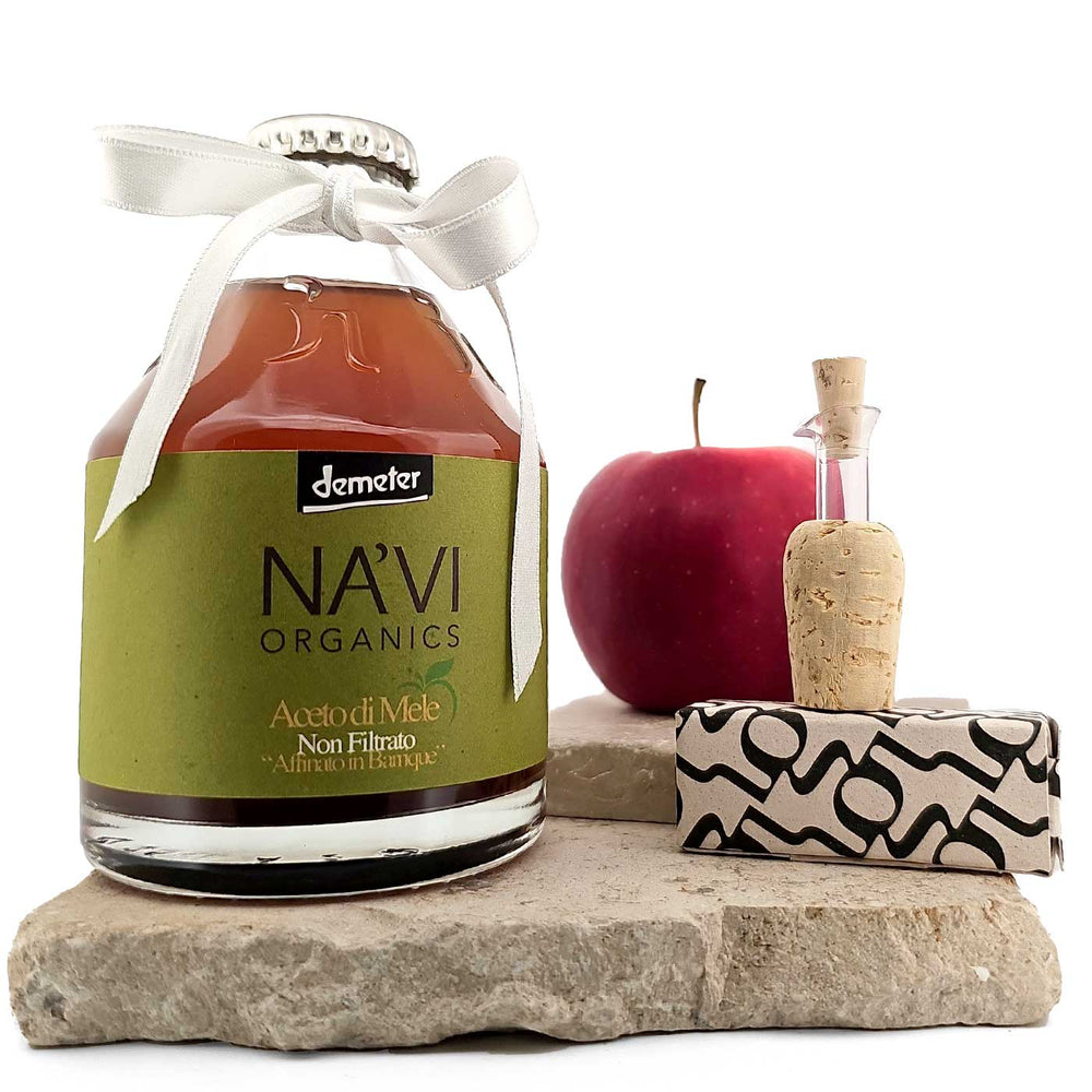 Unfiltered Apple Vinegar - Organic and Biodynamic Certified - 250ml - Na'vi Organics