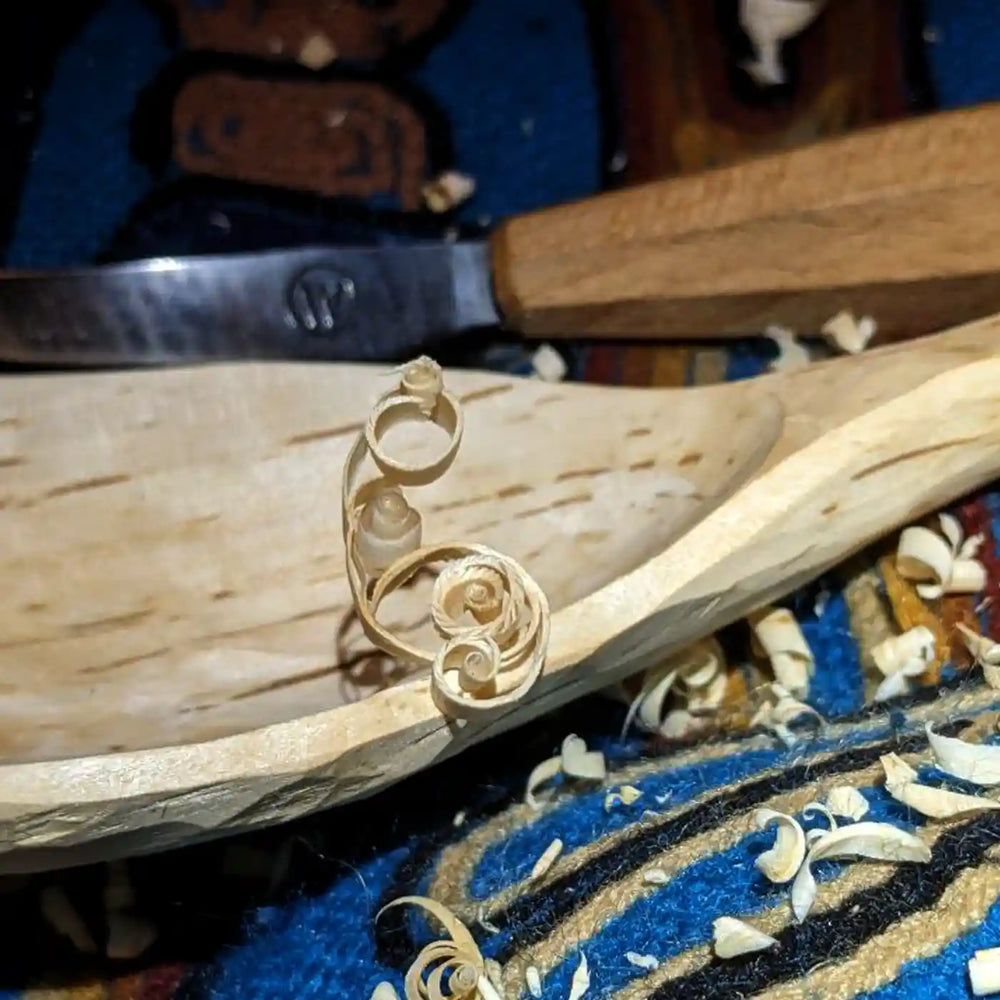 Handmade Birch Wood Serving Spoon (Large) - Na'vi Organics