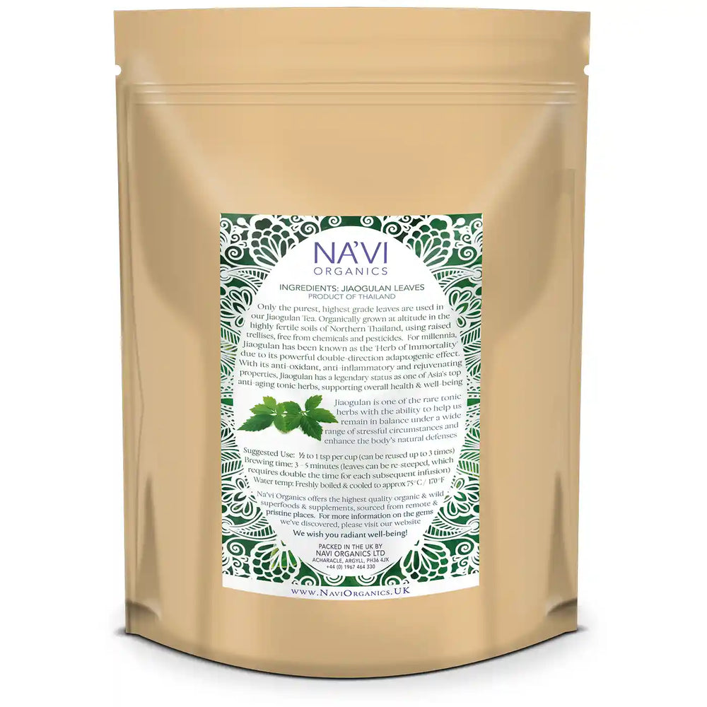 Premium Jiaogulan Gynostemma Loose Leaf Tea - Na'vi Organics
