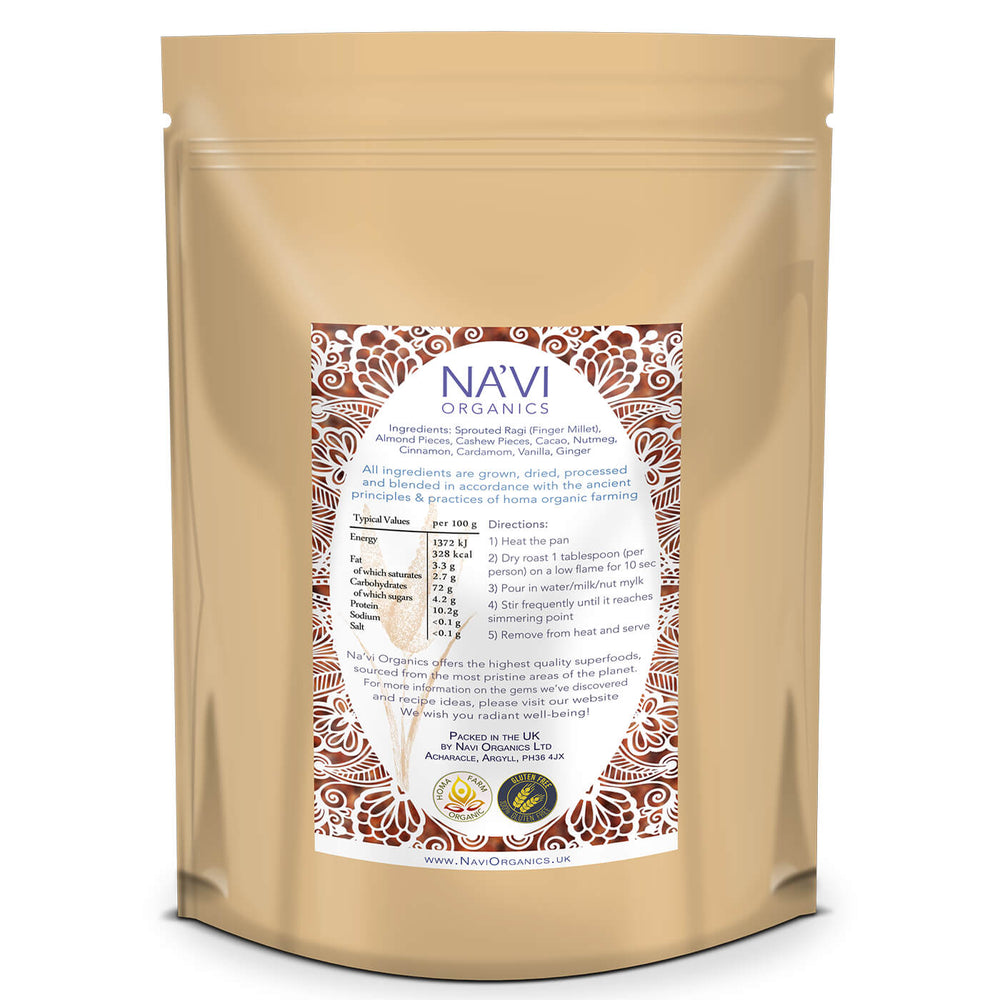 Ragi Porridge Mix | HOMA Organic Grown & Blended |  Gluten Free - Na'vi Organics