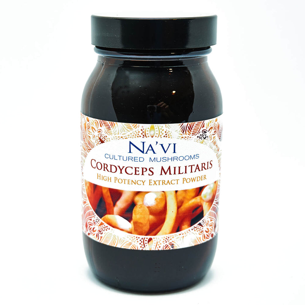 Full Spectrum Cordyceps Militaris Fruiting Body Extract Powder - Superior Quality - Na'vi Organics